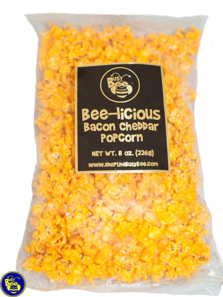 Bee-licious Bacon Cheddar Popcorn